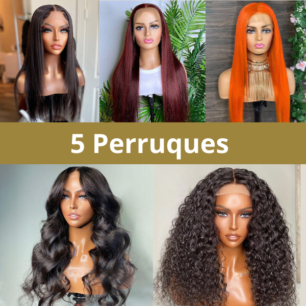 Combo of 5 Wigs N° 113