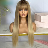 Lisa Honey Brown Root Wig